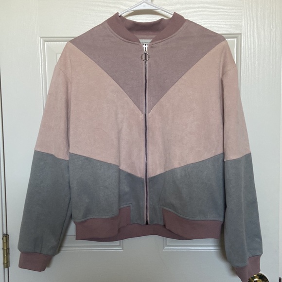 Paper Crane color block bomber jacket size Medium - Picture 3 of 8